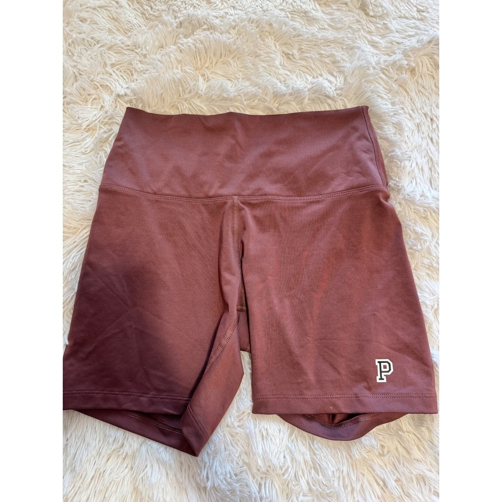 Pink Victoria's Secret Ultimate Bike Shorts Mauve Maroon High Waisted Size M